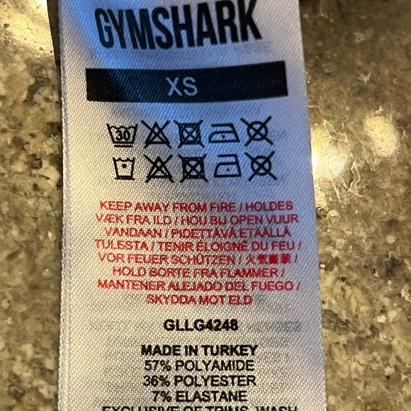 Gymshark Women's Flex High Waisted Burgundy and Red Leggings XS - Picture 4 of 4